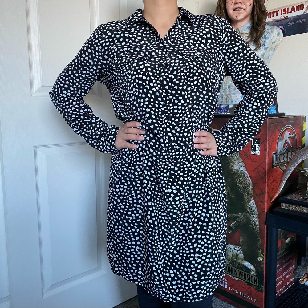 Old navy heart prints dress
